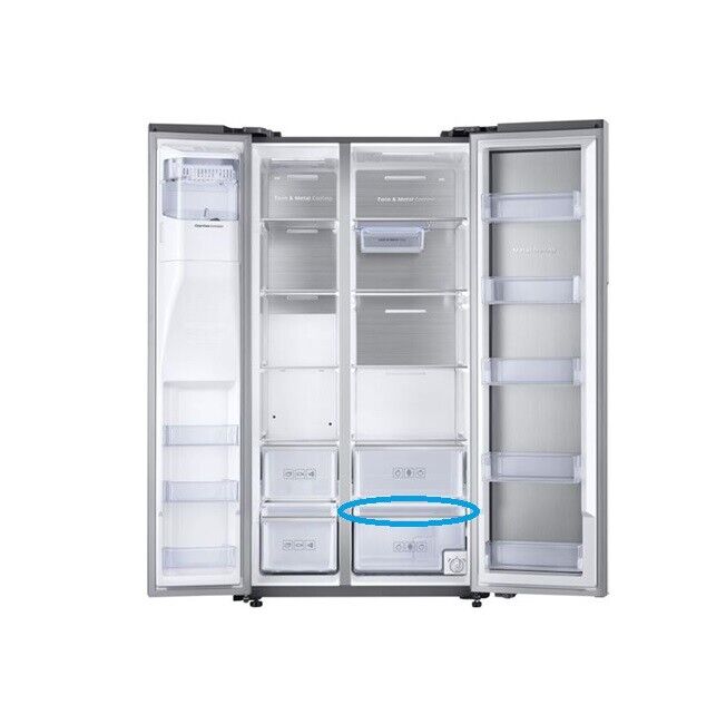 Tapa del cajón de verduras BAJO Refrigerador Samsung RS6500KC