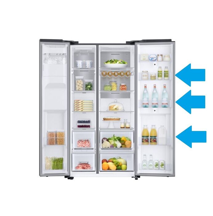 Estante superior de la puerta del refrigerador Samsung RS8000