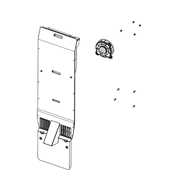 Cubierta del evaporador del congelador Samsung RS68N