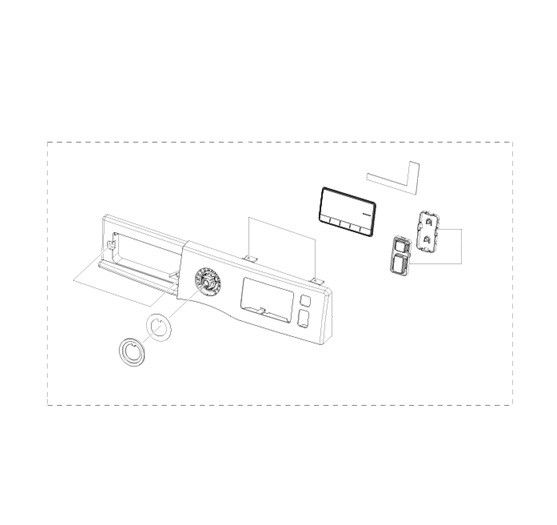 Painel de Comando Maquina Lavar Roupa Samsung WW5000J/WW80J