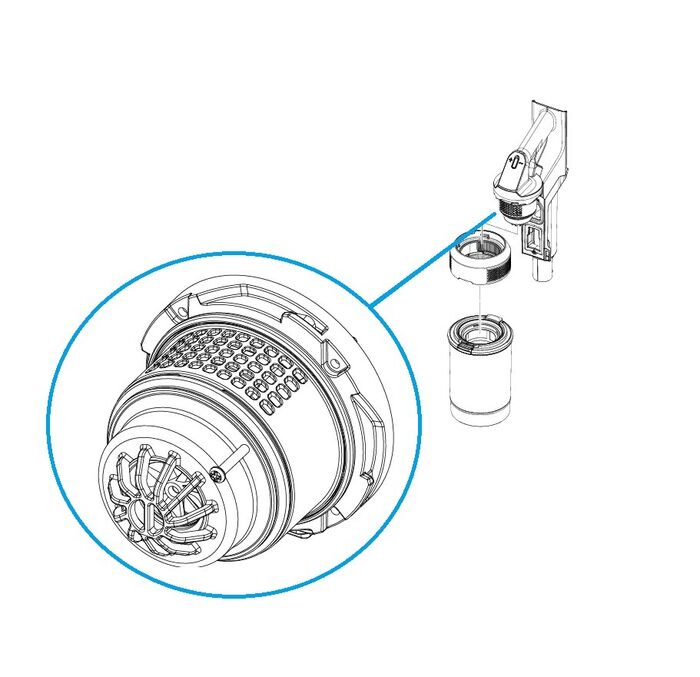 Motor de taza para aspiradora Samsung VS9500