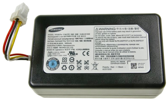 Batería para aspiradora Samsung LI-ION/21,6 V/1800 mAh