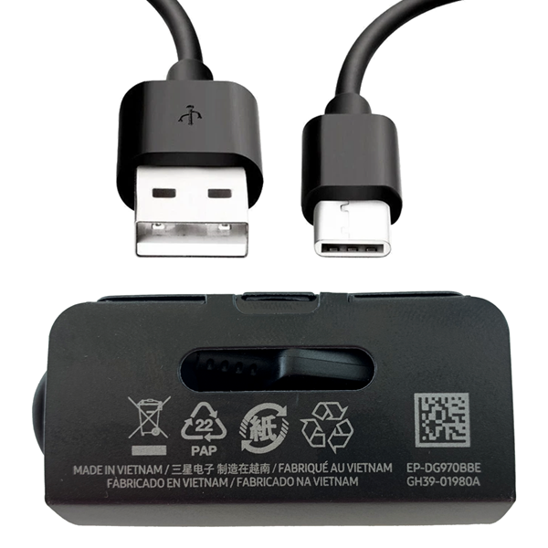Cable de datos USB/USB-C Samsung negro