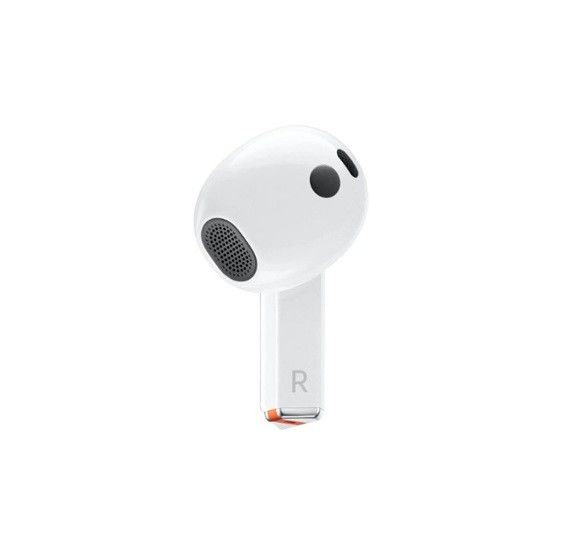 Teléfono blanco izquierdo Samsung Galaxy Buds3