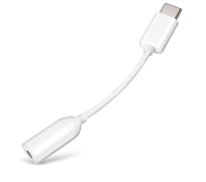 Adaptador USB-C > Jack 3.5 para Samsung Galaxy Tab S5e, color blanco