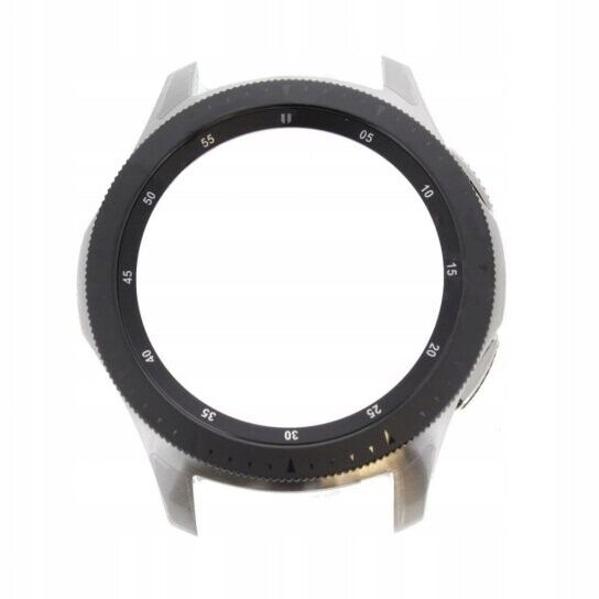 Samsung Galaxy Watch 46 mm con chasis frontal plateado