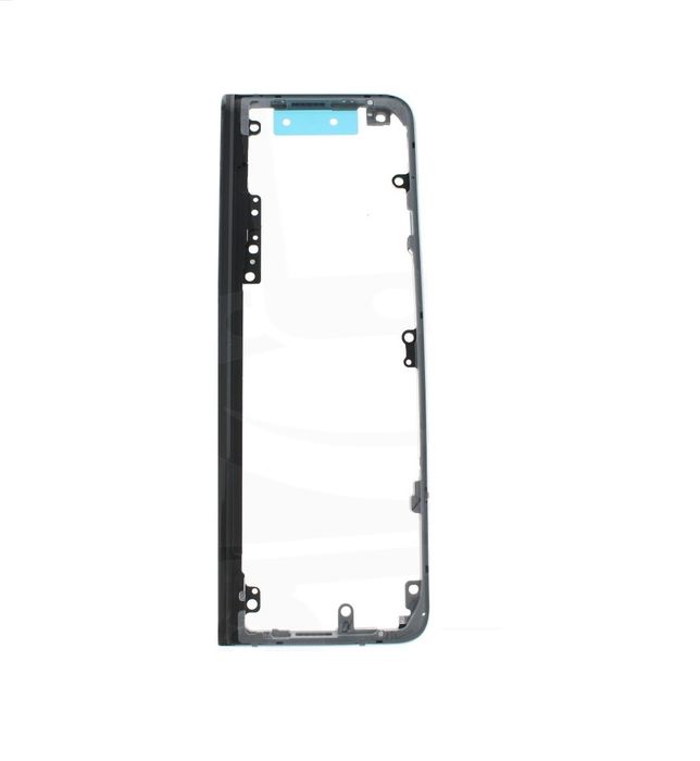 Samsung Galaxy Z Fold con marco metálico frontal gris
