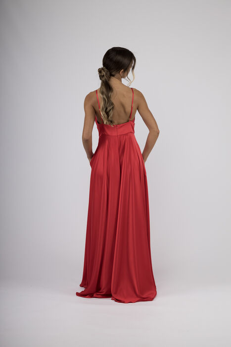 Vestido Comprido Cintado
