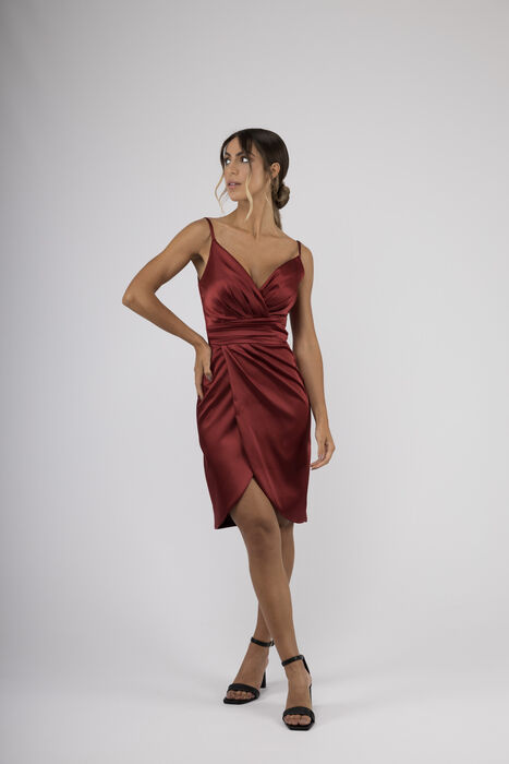 Vestido Curto em Cetim