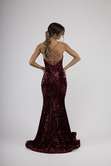 Vestido Comprido Sereia em Lantejoulas