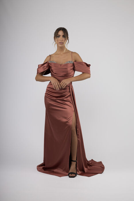 Vestido Comprido em Cetim