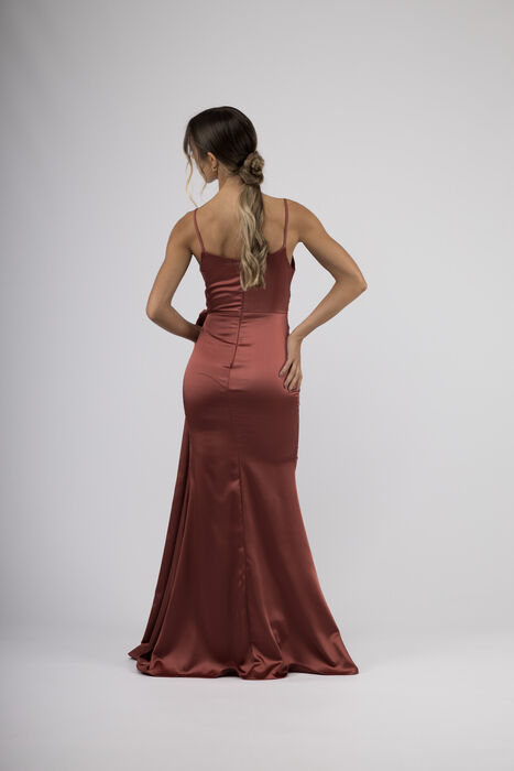 Vestido Comprido em Cetim