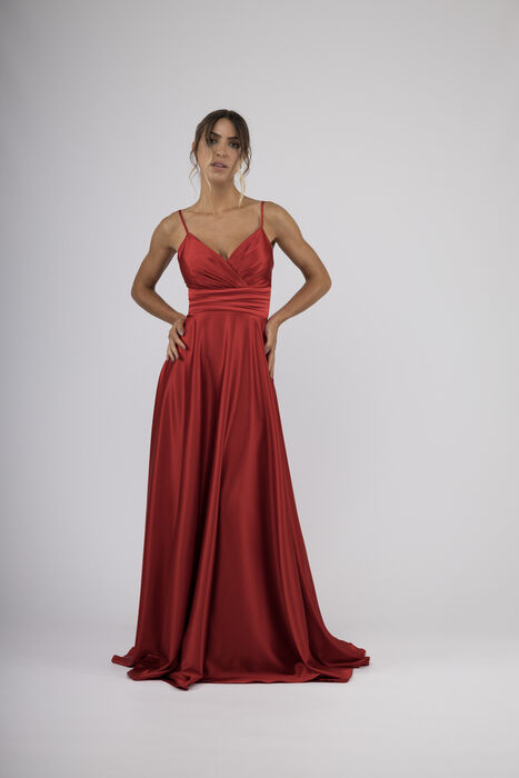Vestido Comprido Cintado