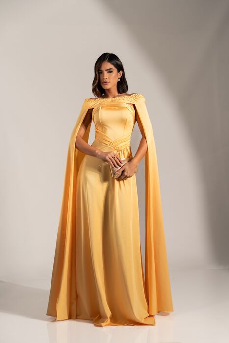 Vestido Comprido com capa