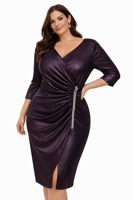 Vestido Curto em Cetim