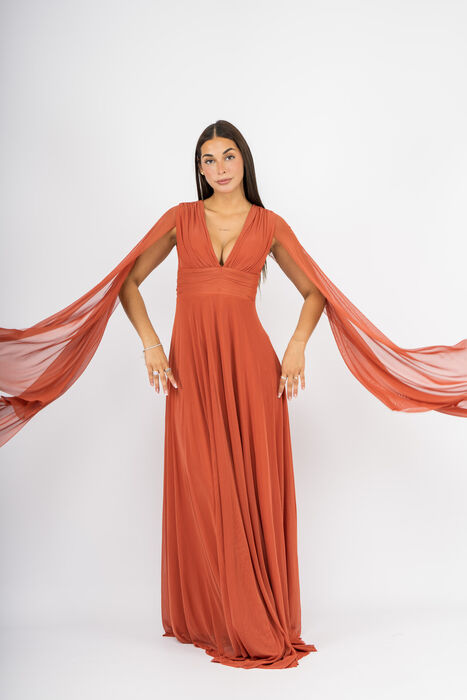 Vestido Comprido em Tule