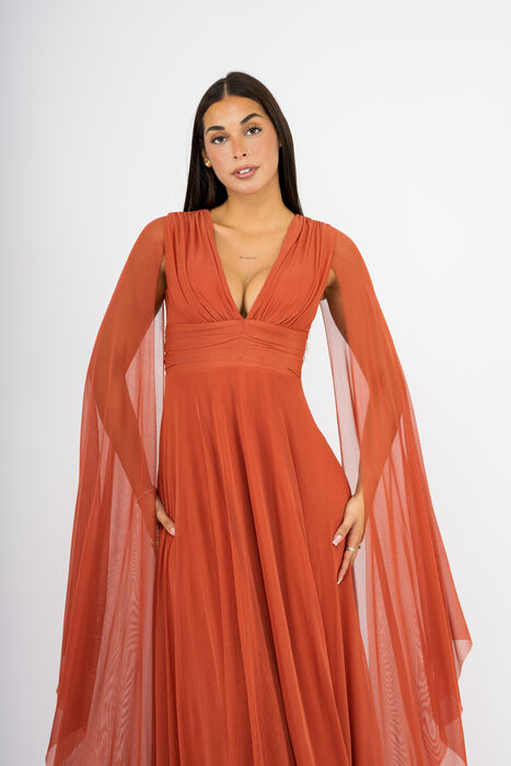 Vestido Comprido em Tule