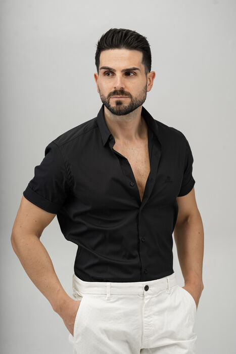 Camisa de Manga Curta com Bordado