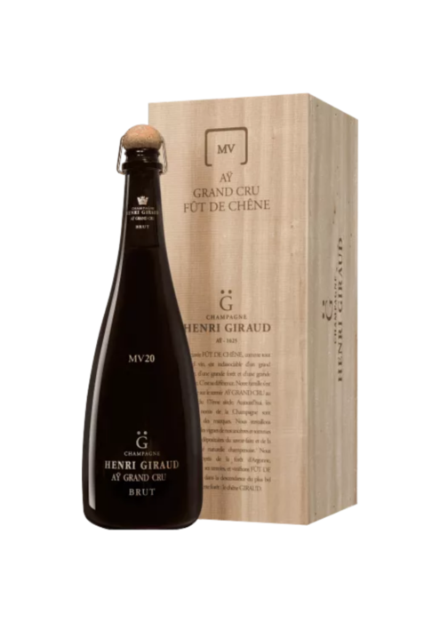 Garrafa de Champagne Henri Giraud Fût de Chêne MV20 0,75L com caixa, espumante de Champagne