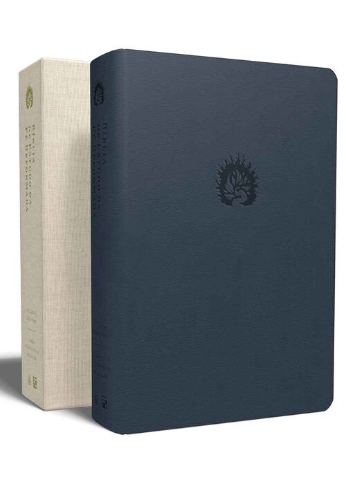 Bíblia de Estudo da Fé Reformada | 2a. Ed. Capa PU Azul + Box