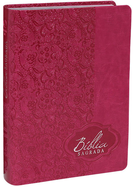 Biblia Sagrada (ARA) Letra Gigante - Pink Renda c/ Indice
