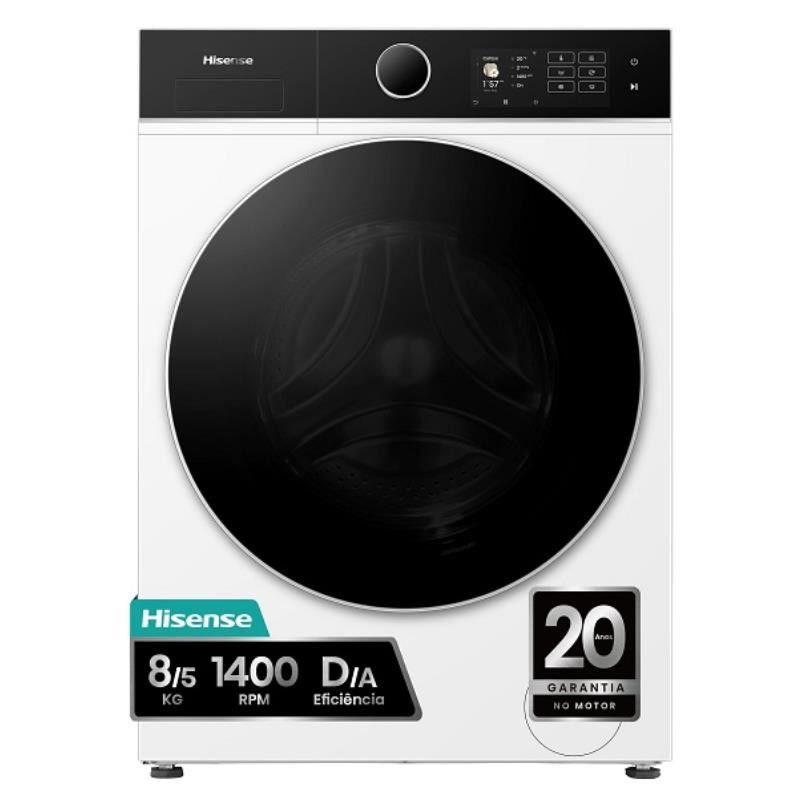 Maquina Lavar Secar Roupa Hisense Wd-5-i-8043-bwf