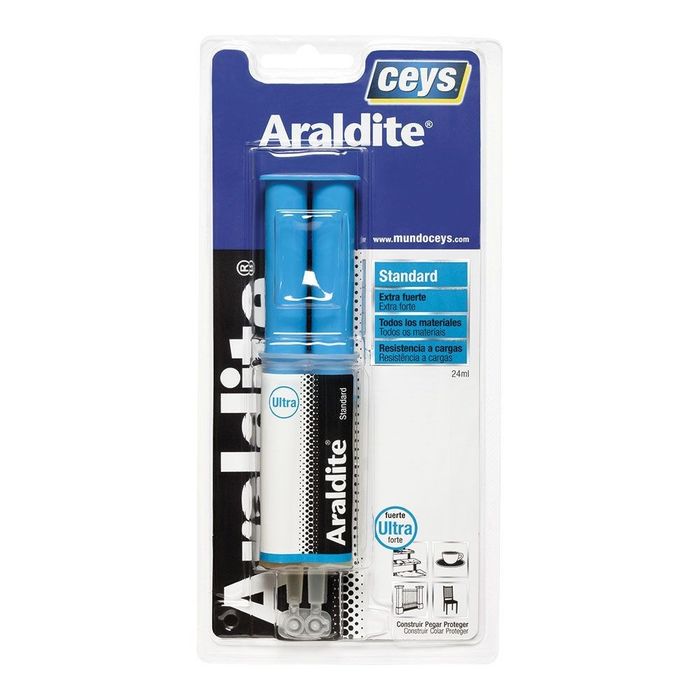 Seringa adesiva universal araldite 24 ml