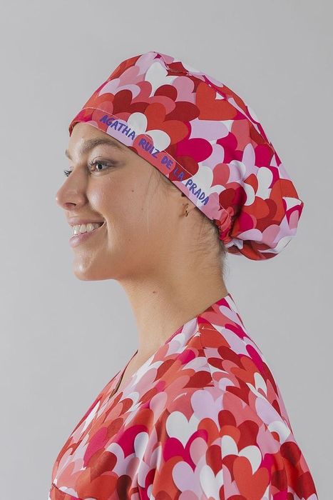 Touca Cirúrgica Estampada de Elástico em Microfibra