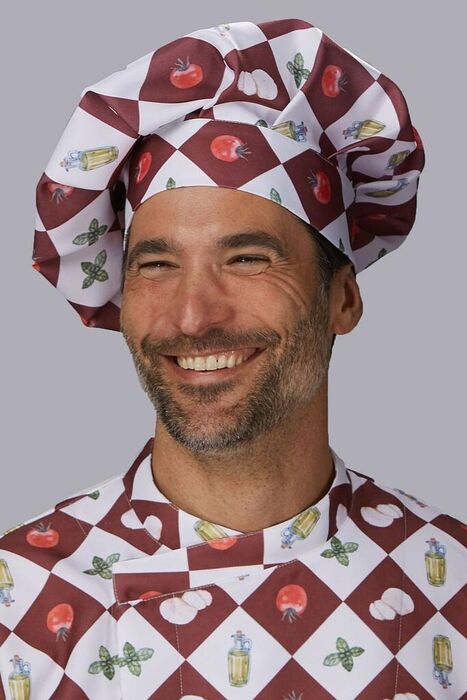 Chapéu Chef em Algodão Estampado