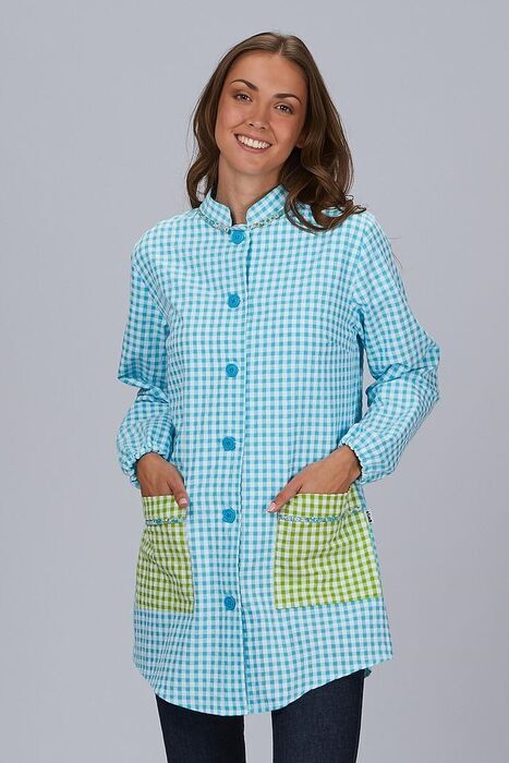 Bata de Educadora Escolar Aqua
