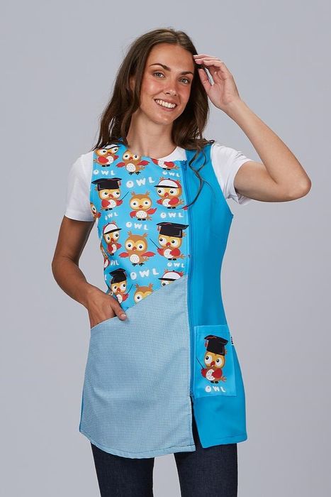 Bata de Educadora Escolar Coruja