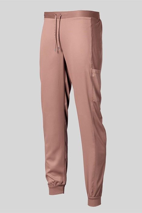 Calças Unissexo Jogger em Peach