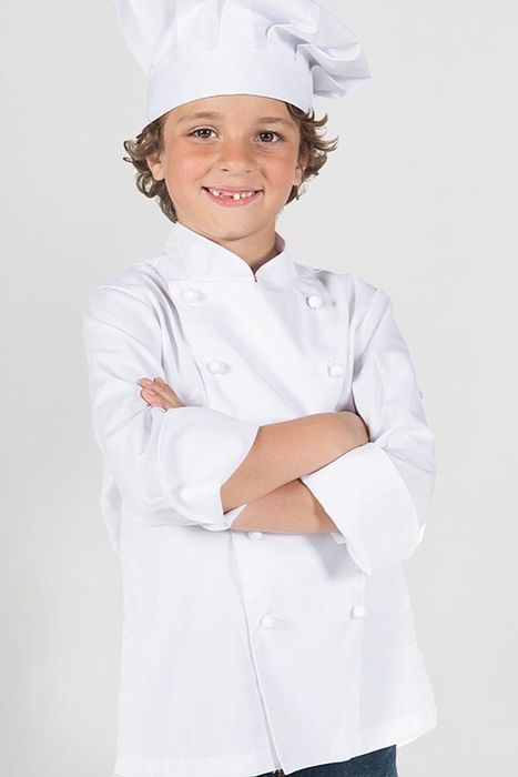 Jaleca Branca de Cozinheiro para Criança