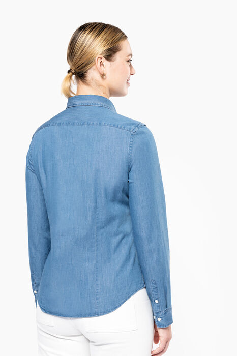 Camisa Feminina em Denim