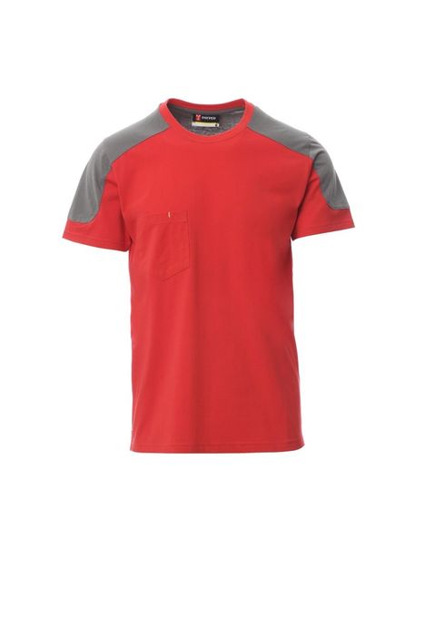 t-shirt personalizada vermelha e cinzenta