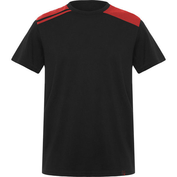 T-shirt personalizada preta e vermelha
