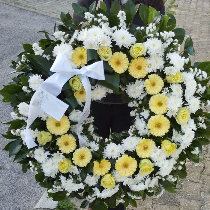 Coroa de flores média 