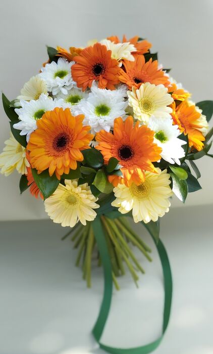 bouquet de gerbera e margarida