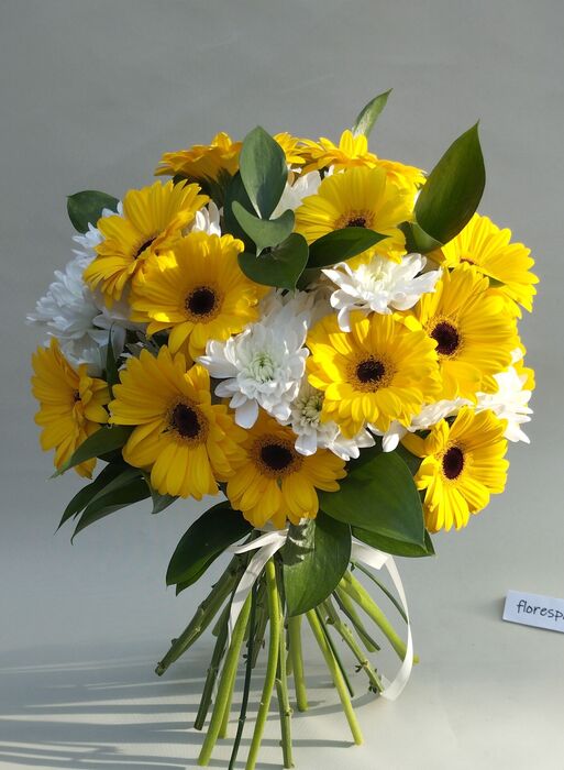bouquet de gerbera e margarida