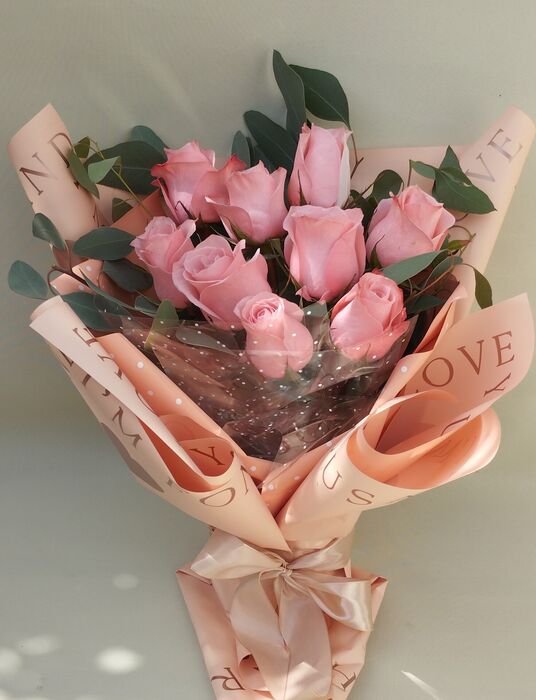 Bouquet de rosas cor de rosa