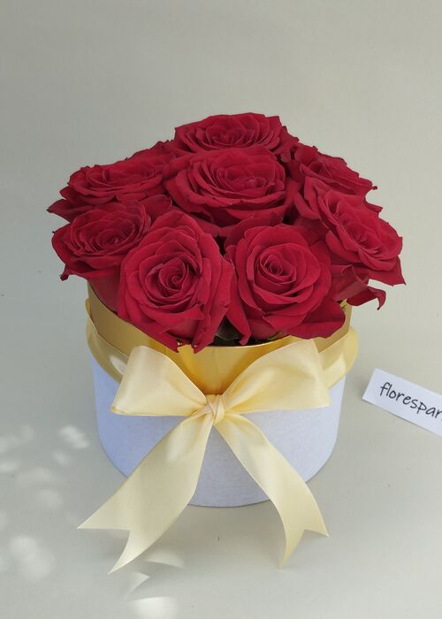 Caixa  com rosas