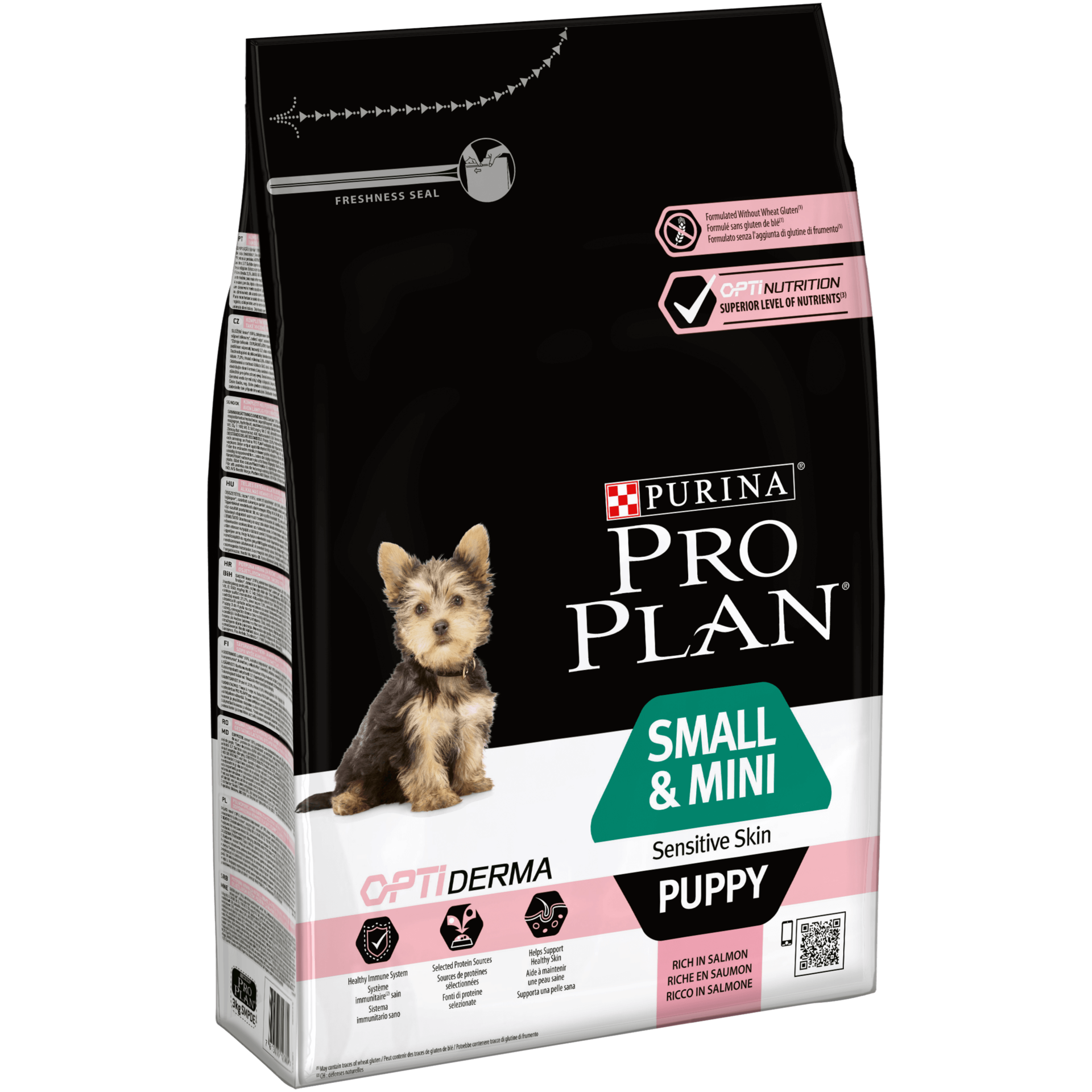 PROPLAN PUPPY SMALL & MINI SENSITIVE SKIN SALMAO