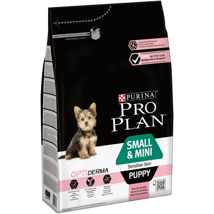 PROPLAN PUPPY SMALL & MINI SENSITIVE SKIN SALMAO