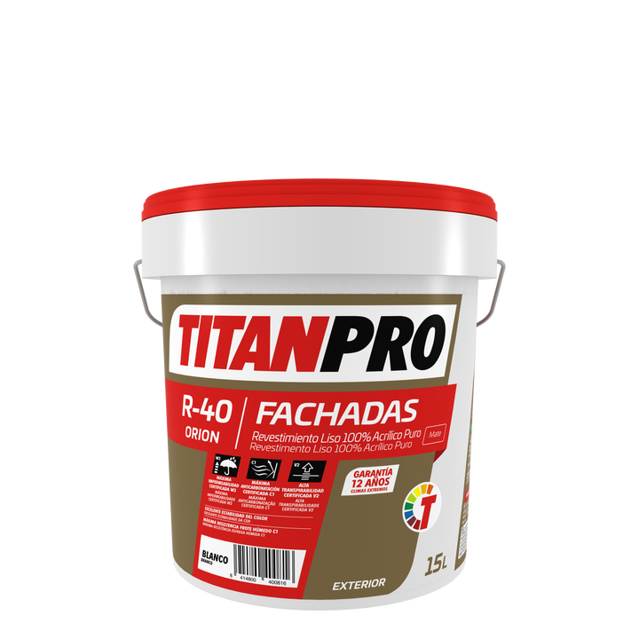 TINTA 100% ACRILICO PURO BRANCO MATE R-40 