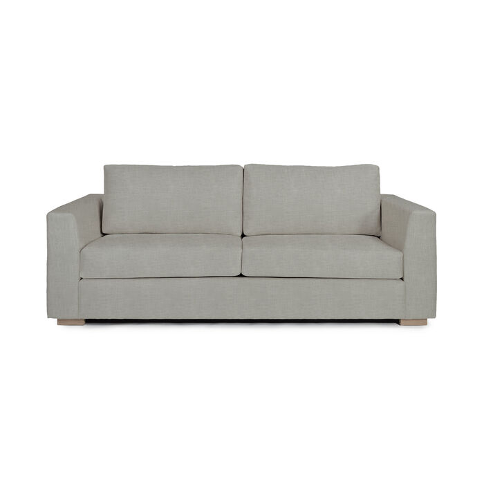 Module Sofa by HDL – upholstered sofa in Linen Feel fabric with light ash feet, featuring a clean, modular silhouette. Handcrafted in Portugal for hospitality and contract interiors.