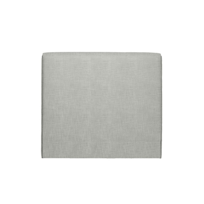Nebula Headboard in Linen Feel – Silver, with a clean silhouette and soft linen-like texture. Handcrafted in Portugal for hospitality and contract interiors.