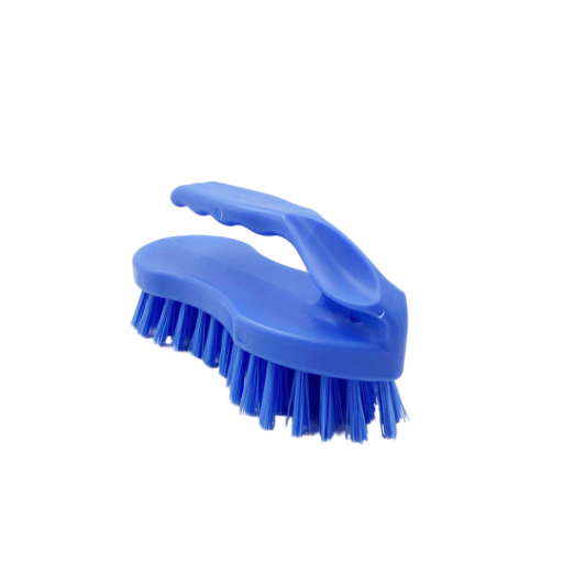 ESCOVA PLASTICA AZUL COM PEGA