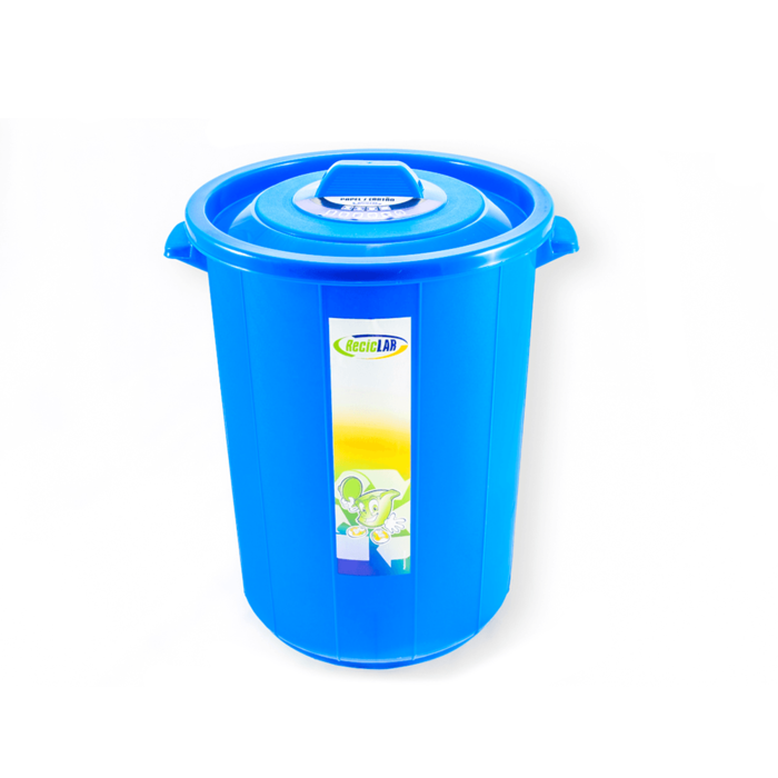 BALDE 45L AZUL C/TAMPA