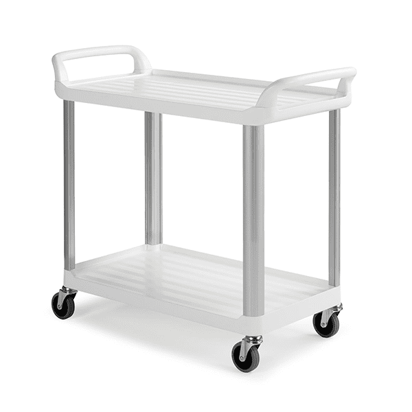 CARRO UTILITY 2 PRATELEIRAS BRANCO TTS