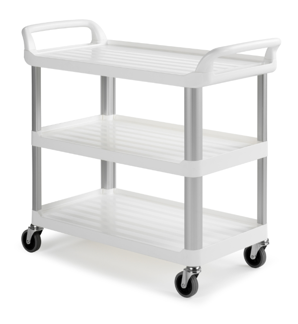 CARRO UTILITY 3 PRATELEIRAS BRANCO TTS
